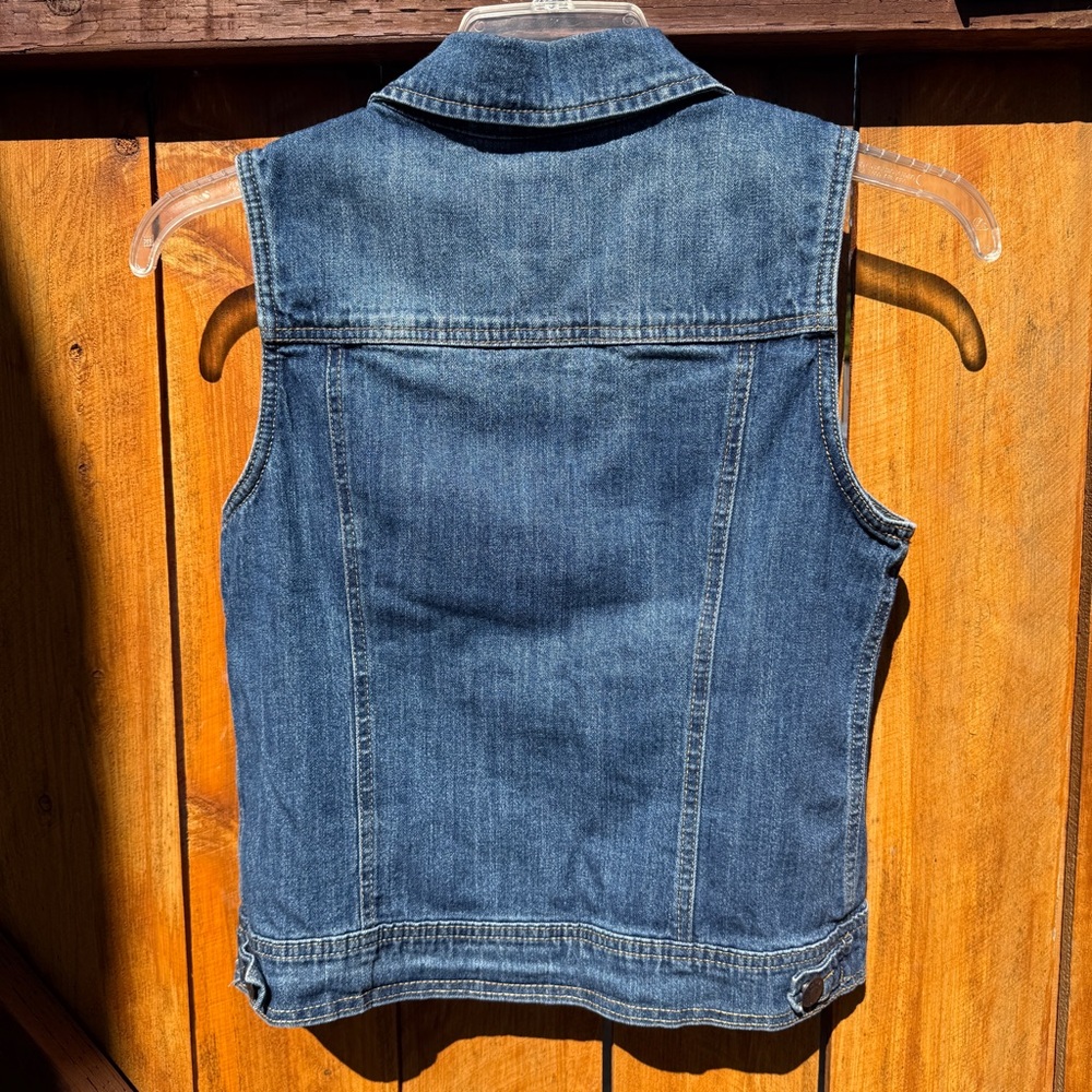 Cherokee Sleeveless Denim Vest Jacket - Classic Blue - XL/TG (14-16) - Picture 2 of 14